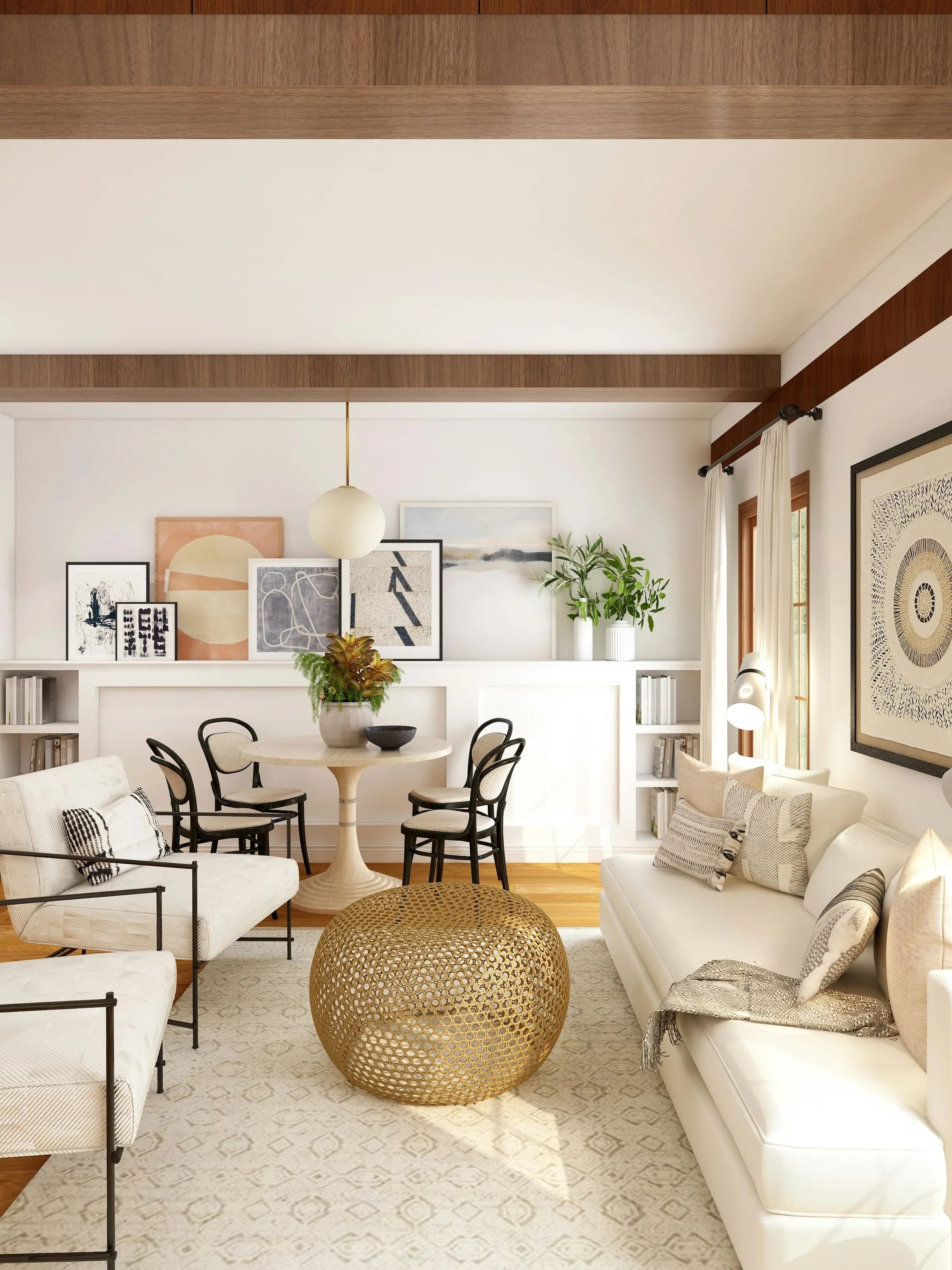 Living room in Boho style