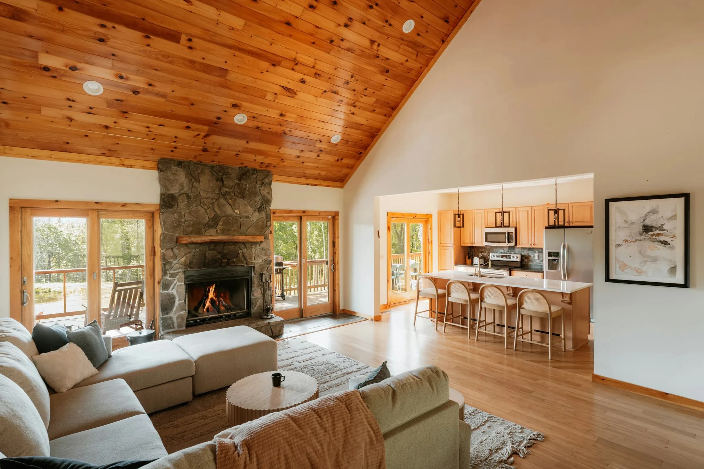 Living room in Rustic style